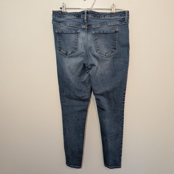 Mossimo Power Stretch Denim, Mid-Rise Skinny Jeans Size 12 - Picture 2 of 6